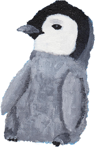 My painting of a penguin.